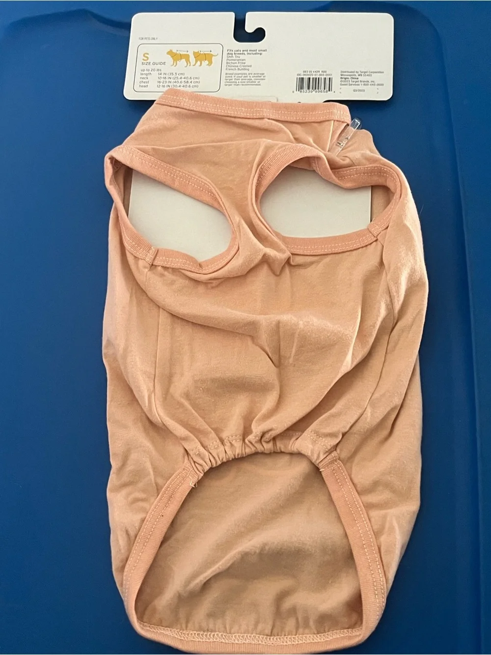 Boots & Barkley Peach Tank Top with White 